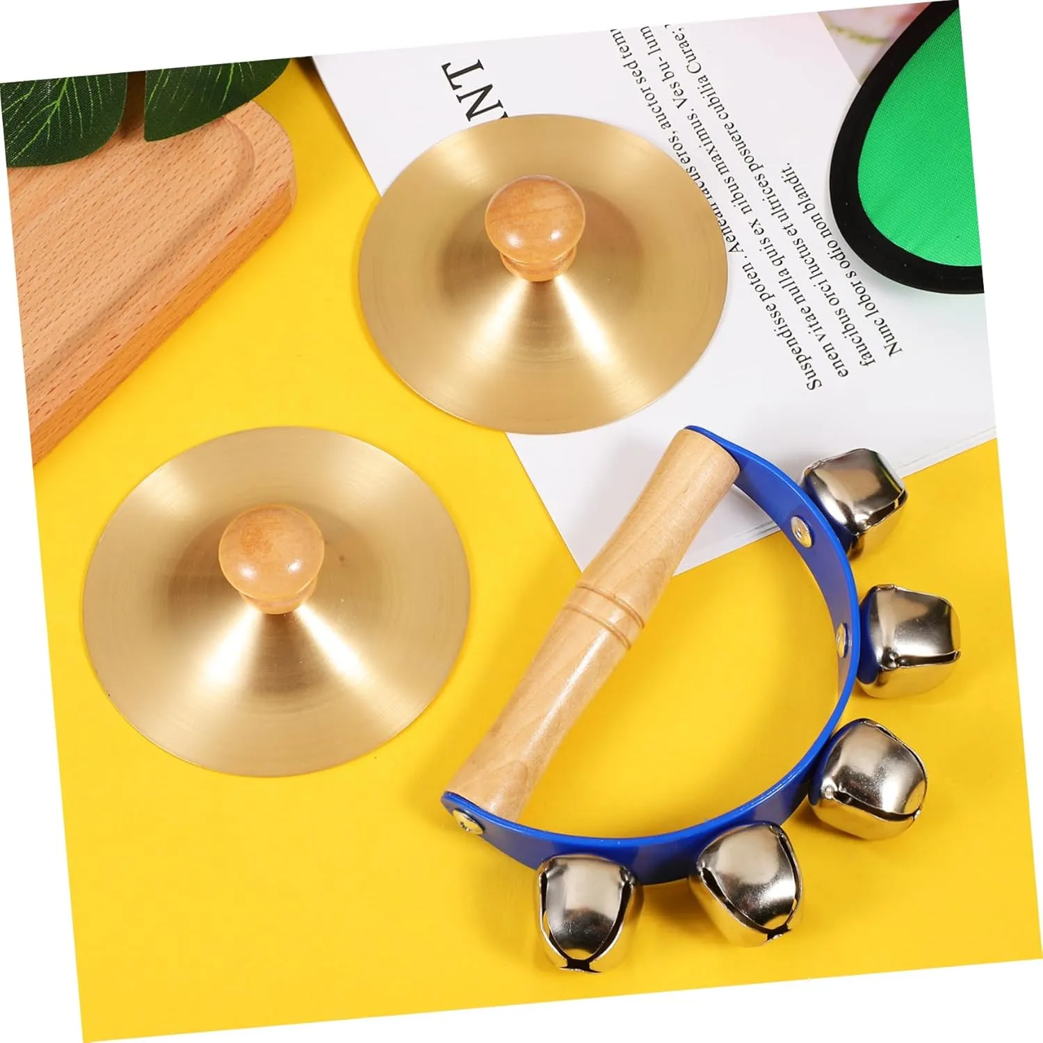 Bell Copper Finger Cymbals Lightweight Musical Instrument for Boys and Girls microscopic for Birthday Parties Early Education and Christmas Celebrations BESTonZON Handheld Jingle 