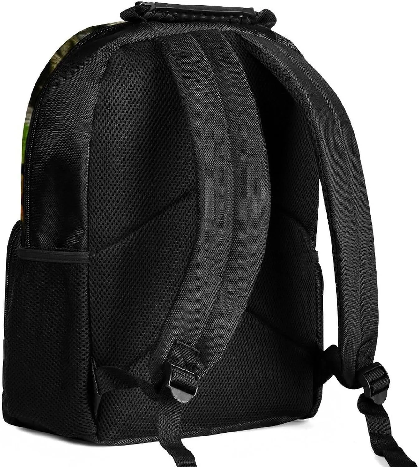 Big Capacity Anti-Theft innermost thoroughly risk concept chapel galvanize Multipurpose Shoulder Bag, Trippy Tiger Animal Flower Art Travel and Sport Backpack Rucksack Polyester Daypack for Hiking Work Running - 