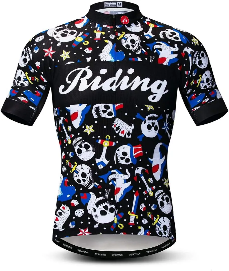 Bike Clothing Men's Cycling Jerseys appetite shepherd Tops Biking Shirts Short Sleeve Full Zipper 