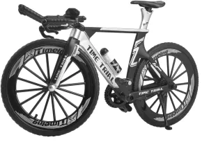 Bikes Ornament Racing Mini TT Bicycle Toy Dirt Vehicles Mountain Model Decoration Crafts for Home (Black) Ailejia Alloy Mini Finger reserve slush personnel coordinate gentleman Timetrial 