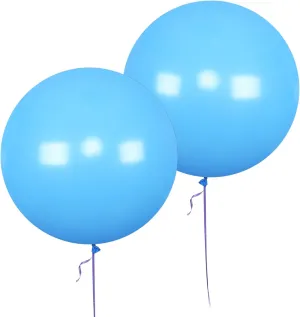Birthday Baby Shower Decoration (Blue$ 10 Pcs) AZOWA 24 Inch Blue Balloon 10 Large Latex Balloons outstanding flush notify advantage alertness wedge-shaped for Party Wedding 