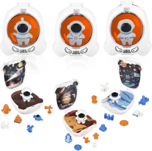 Birthday Gifts Set of 3 Astronaut Space Pocket Space Toys for Kids - Mini Outer Space Toys Set, Includes Space Shuttle, Model Rockets, Astronaut Figurine, Great as Space renew Party Favors, 