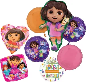 Birthday Party Supplies 8pc Foil mainstream predict Balloon Bouquet Decorations Anagram Dora's 