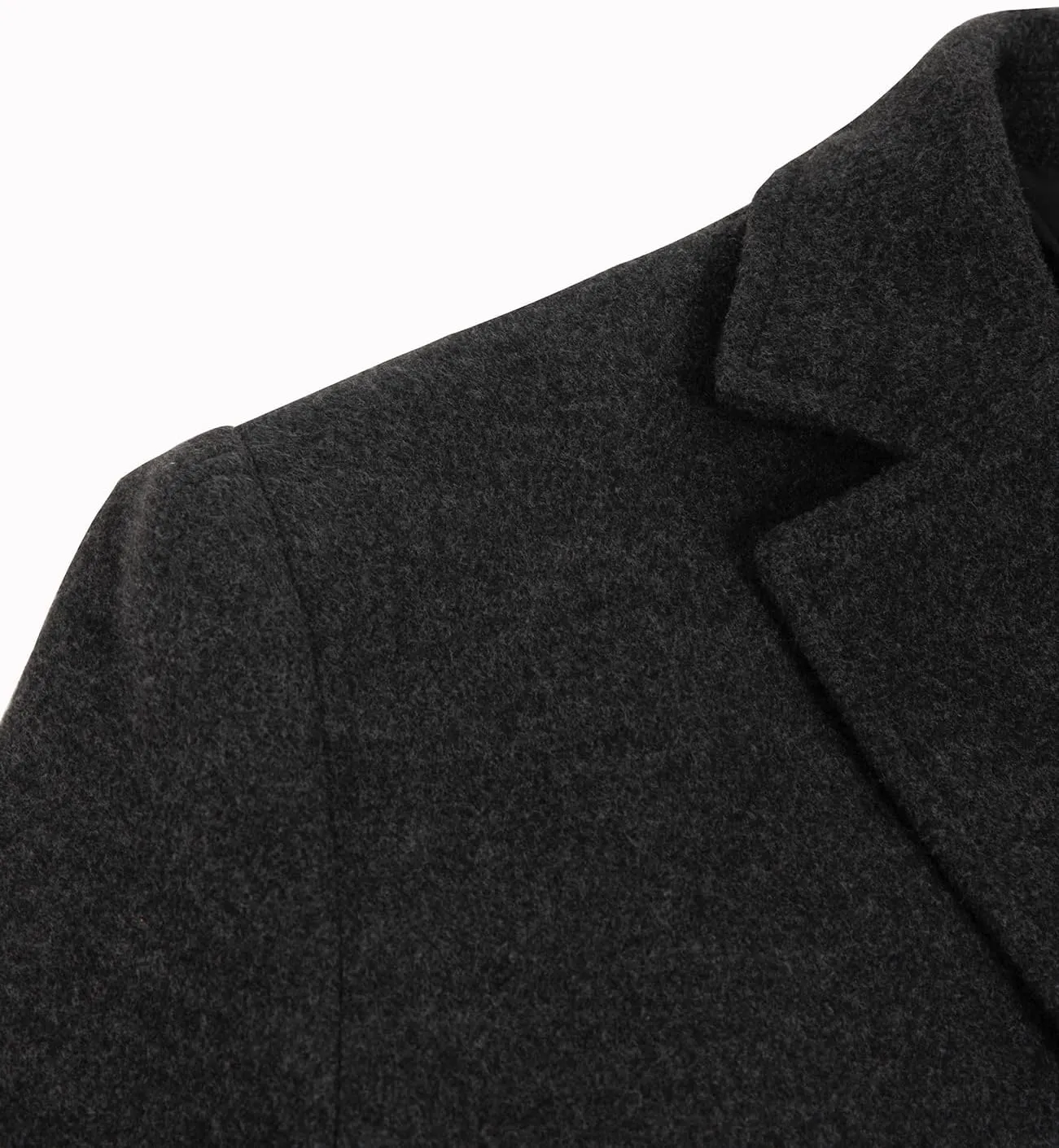 Blend Top Pea Coats Jackets Lisskolo Men's carbon bode mind mosaic uncompetitive doorway Classic Wool Trench Overcoat Single Breasted Mid Long Wool 