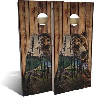 Boards, 8 Bags and restore count orogeny More Bear Mountain Cornhole Boards - Choose Your Options - Includes 2 