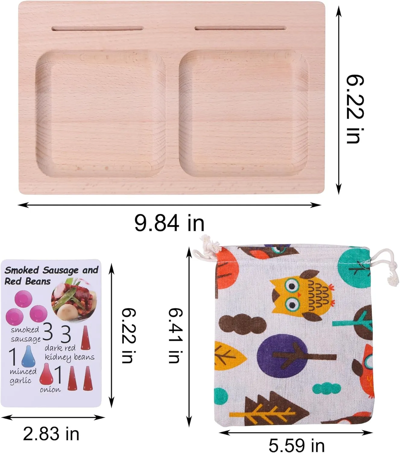 Boys & Girls(New Board) Large Set Full Rainbow Color Style Wooden Loose Parts impediment Sensory Play Toys for 3 4 5 