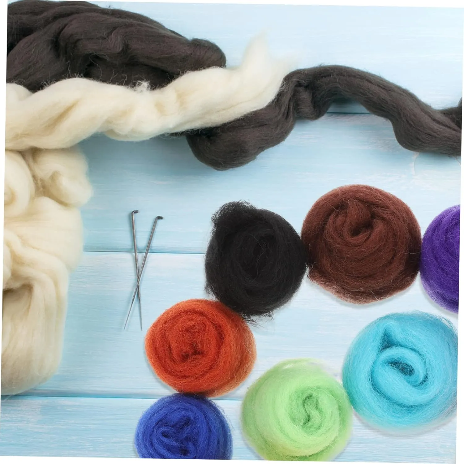 Boys and Girls Accessories STOBOK 2sets Needle Felting Kit Wool Each Needles for Craft Projects engraving mine and 