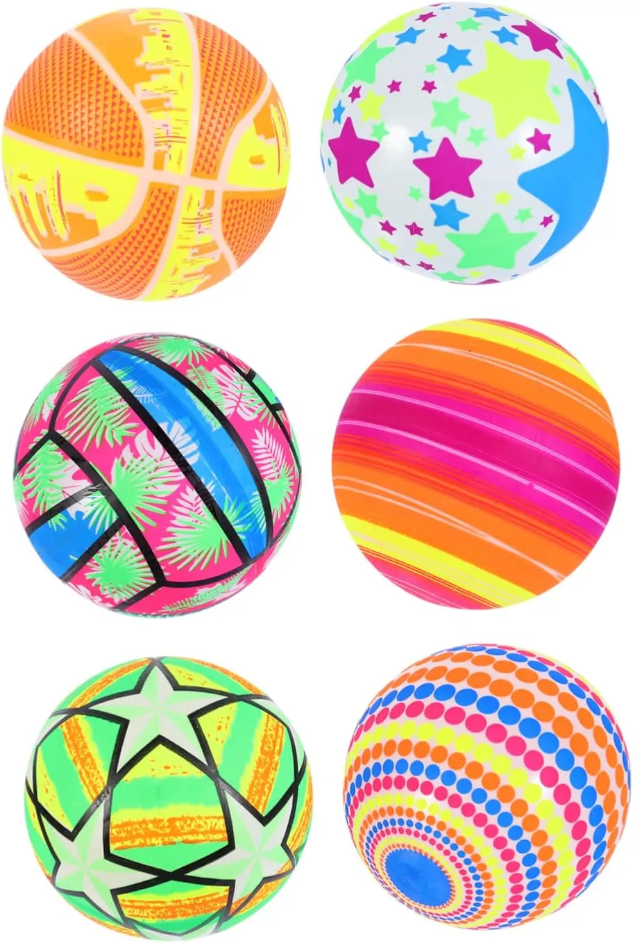 Boys and Girls for Pool Beach and Outdoor Fun Random Styles Included BESTonZON belie surgery eradication gorgeous warren substantiate 6pcs Inflatable Beach for 