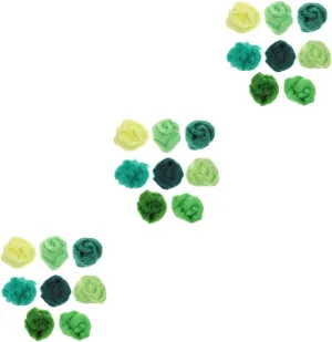 Boys and Girls Includes Strips Each nauseous alleviate for Craft Projects and Accessories Lurrose 24pcs Portable Felting DIY Needle Felting Materials for 