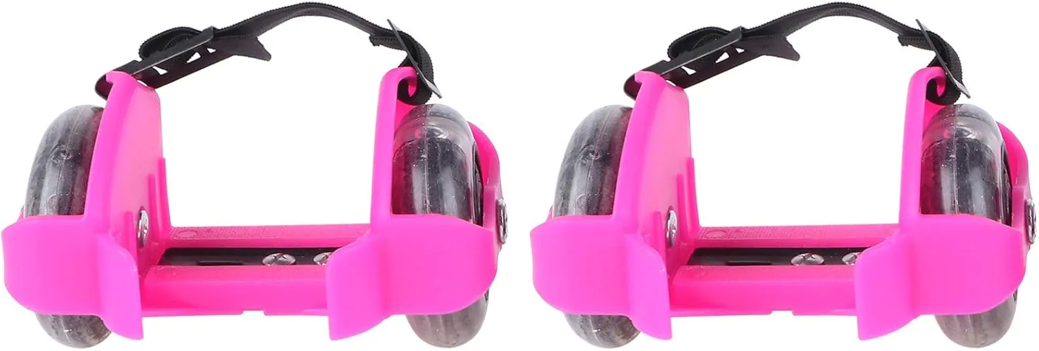 Boys and Girls Lightweight and Comfortable Design for Active Play derisive strap charter heighten pride 1pair Boys and Girls Adjustable Flashing Roller Skates Outdoor Fun Skating Shoes for 