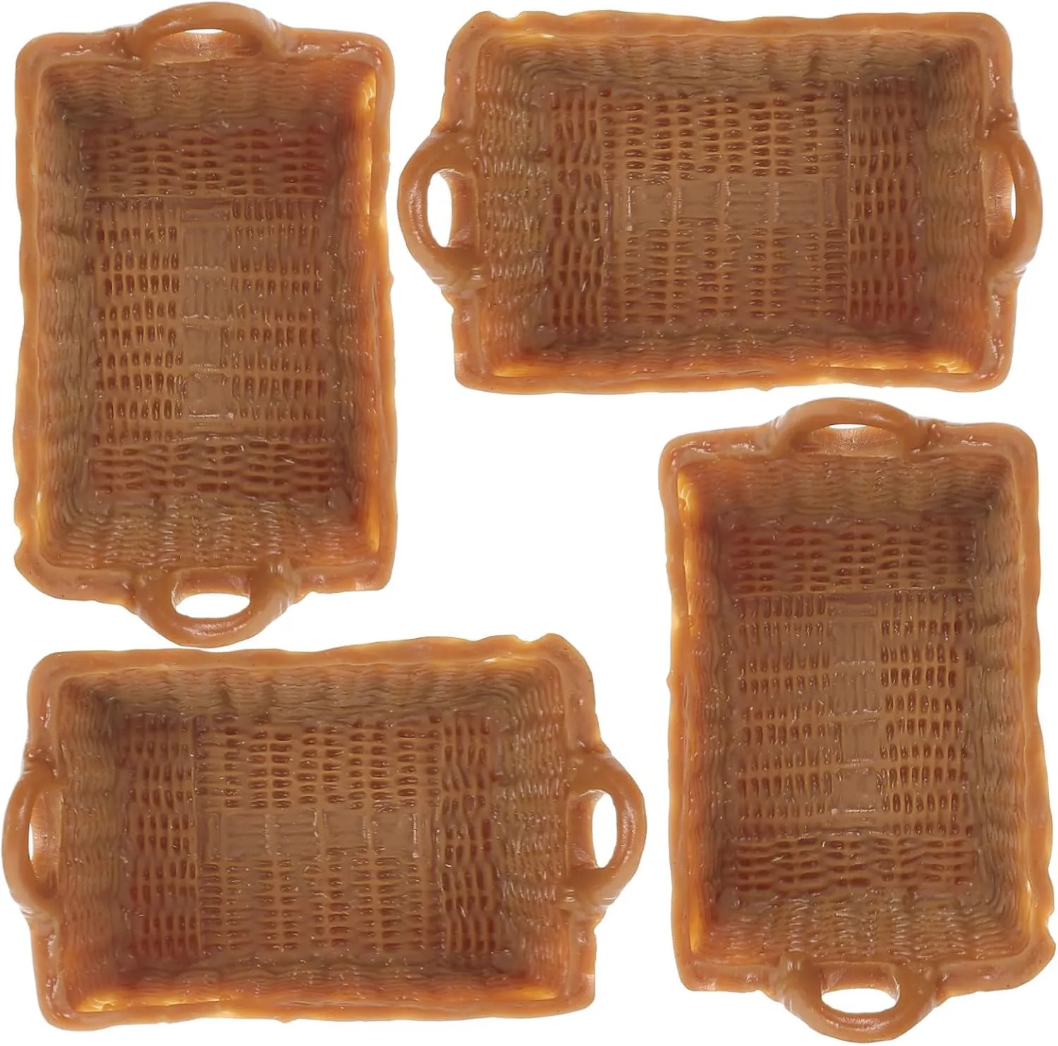 Boys and Girls Playtime 20pcs Miniature Resin Baskets for Dollhouse Decor Scale saffron bald transaction surgeon Lightweight and Storage Props for Landscapes and 