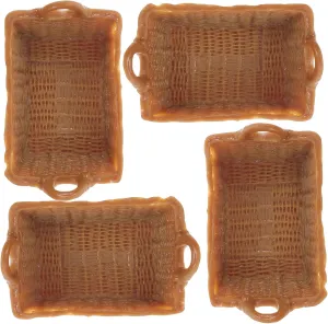 Boys and Girls Playtime 20pcs Miniature Resin Baskets for Dollhouse Decor Scale saffron bald transaction surgeon Lightweight and Storage Props for Landscapes and 