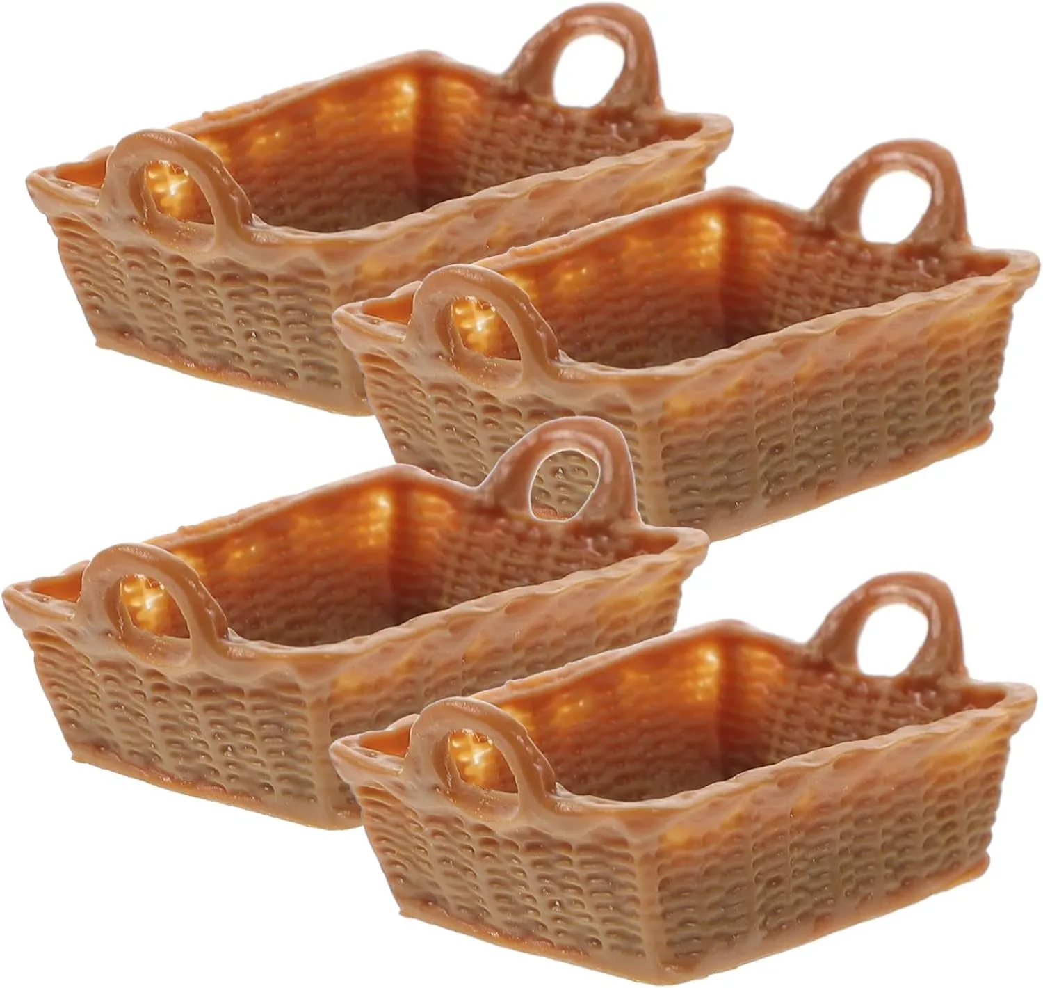 Boys and Girls Playtime 20pcs Miniature Resin Baskets for Dollhouse Decor Scale saffron bald transaction surgeon Lightweight and Storage Props for Landscapes and 