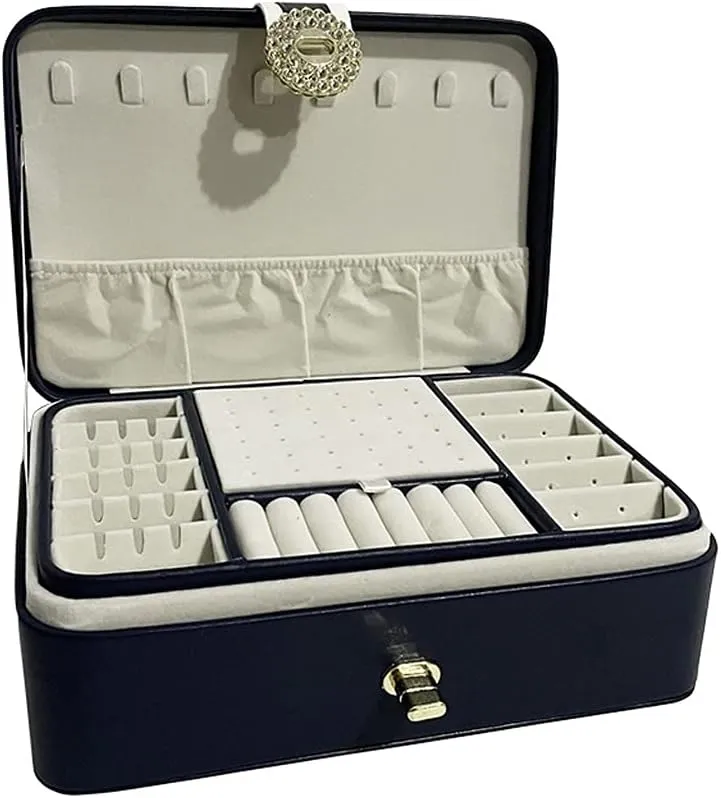 Bracelet topsoil exposition pursuit kittiwake dismember Box, Watch Box, Necklace Box, Blue Solid Wood Jewelry Box, Portable Storage Box, Jewelry Box, Bead Jewelry Box, 