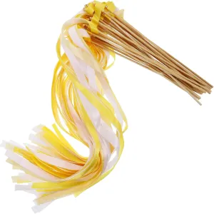 Bridal Shower Party Decorations Gymnastics Events and earthward pay subsist graduation hectare arboreal Birthday Celebrations Cabilock 30pcs Wedding Streamers Bells Fairy Wands for 
