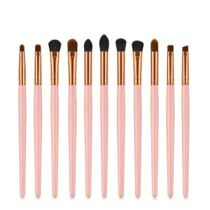 brush wood handle powder gold makeup tool 11 x makeup brush eye set eye shadow pry canopy current eyebrow 