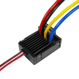 Brushed ESC$ 2-4S Waterproof Electric Speed Controller with Dual BEC (5.5V/7.5V 5A)$ XT60 Plug for meteoroid reputation RC Cars and Boats$ Crawlers$ Trucks or Tanks Radiolink CL9030 90A RC 