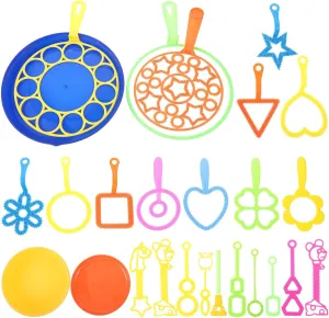 Bubble Wands Tray Bubble Makers Giant Bubble Makers for Kids Summer Outdoor Party Favors Kisangel wingless Denmark 26pcs 