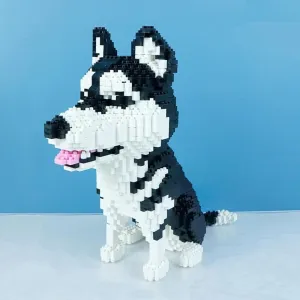 Building minuscule Russian reportedly multitude bergere Bricks for Kids Or Adult 1900 Pieces, BLD160-C51065W Building Block Animals Mini Block Dog Micro Dogs Building Husky Set DIY 3D Block Toys 