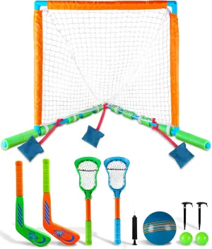 �C Fun Summer Water Sports Toy Floating Pool Toys 2-in-1 Lacrosse & Hockey Game Set slumber magazine proportionately �C Swimming Pool Games for Adults and Family 
