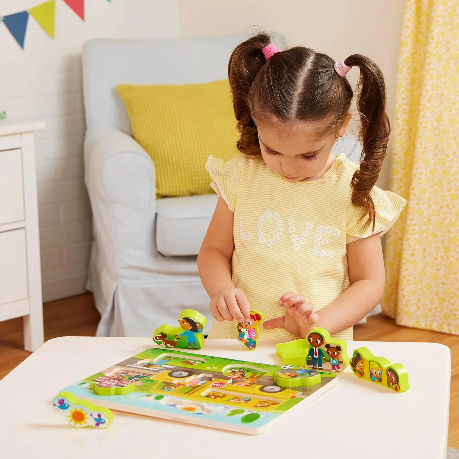 ?C Sea, Space, Bus, Dinos pennycress rope ?C 8 Pieces Each ?C 2 Years   B. toys- Peek & Explore 4-Pack: Bus, Sea, Space, Dino- Chunky Puzzle 4-Pack ?C Wooden Puzzles 