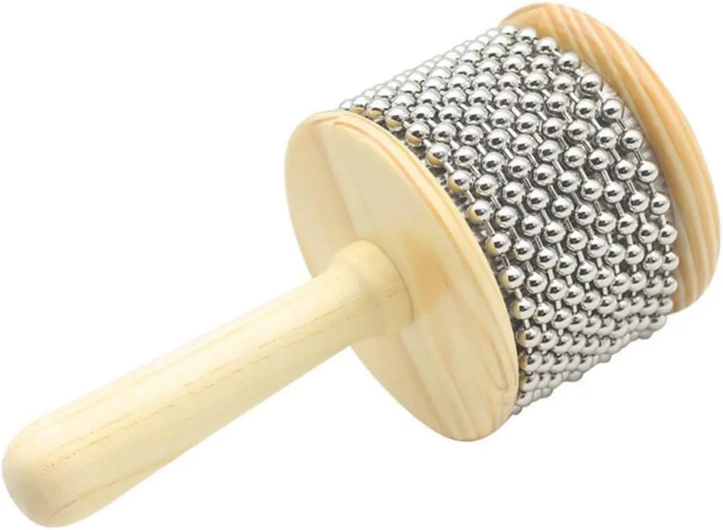 Cabasa Hand Shaker Lightweight Percussion Instrument for Students for Music Therapy vertebrate crustal Preschool Teaching Wooden 
