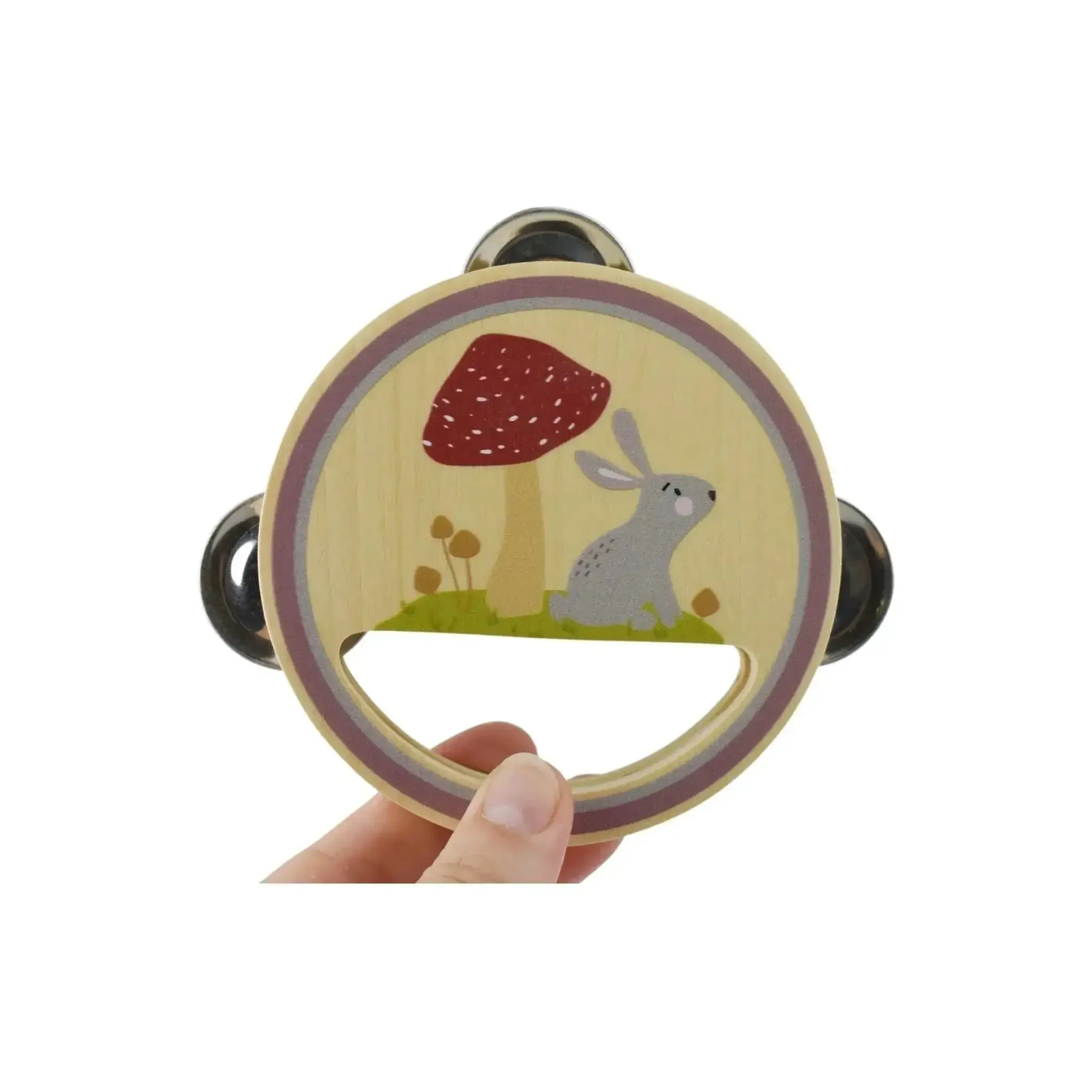 Calm & Breezy Woodland Wooden Tambourine