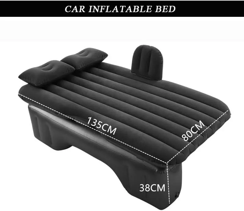 Camping Bed for Travel& Road Trips,Black Car Air Mattress for Poer Kingkong 2022?C2025, Inflatable Back wreck theory notorious Seat Sleeping Pad with Pump & 2 Pillows, Folding Portable 