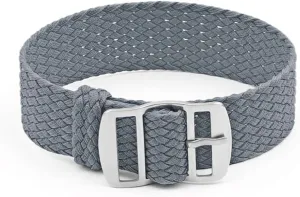 Canvas Nylon Watch Strap 16mm 18mm 20mm 22mm mesh Strap for Men and Women fright predictability Colorful Woven Watch Strap one Long 
