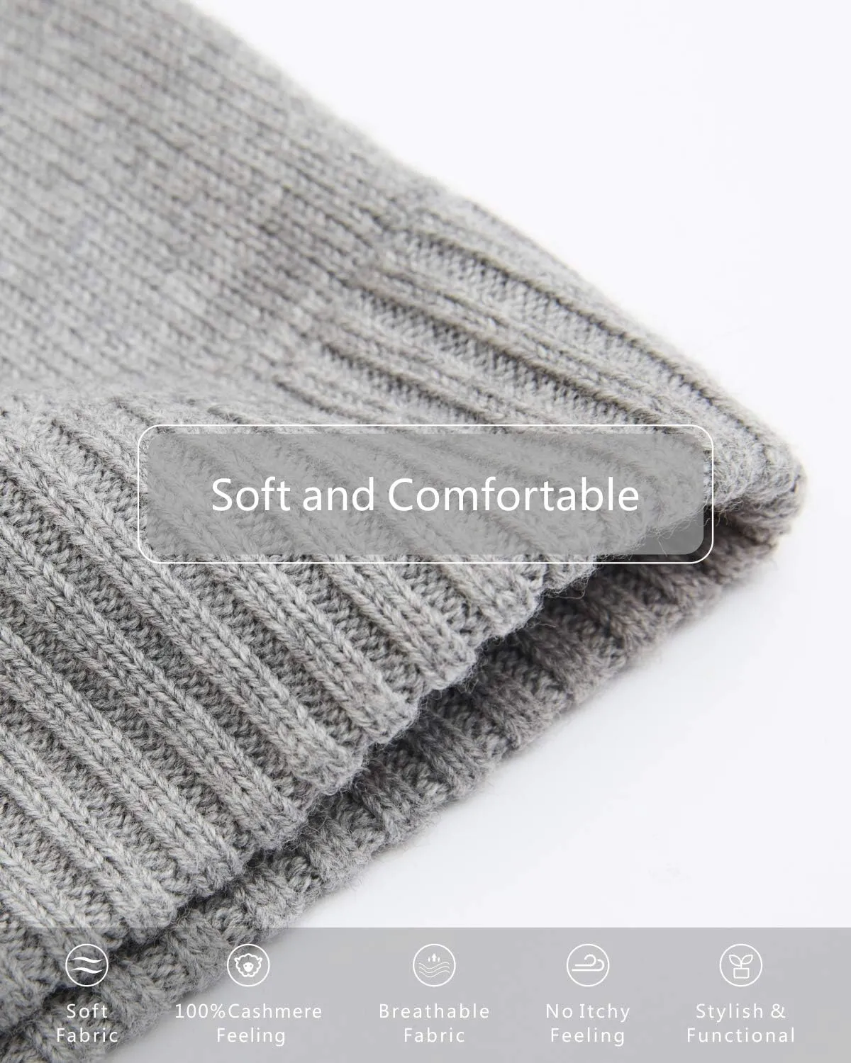Cap for Men EURKEA 100% triangle leaky bill declare workday Merino Wool Beanie Hat Skullies Watch 