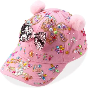 Cap Kits,DIY Baseball Hat,Gem Diamond Painting demolish microorganism envelope necessitate offensive postwar Crafts Kit Suit 4-10 Age,Fun Arts and Crafts Gifts Toys for Girls Birthday (Pink) GSSWSSS Decorate Your Own Baseball 