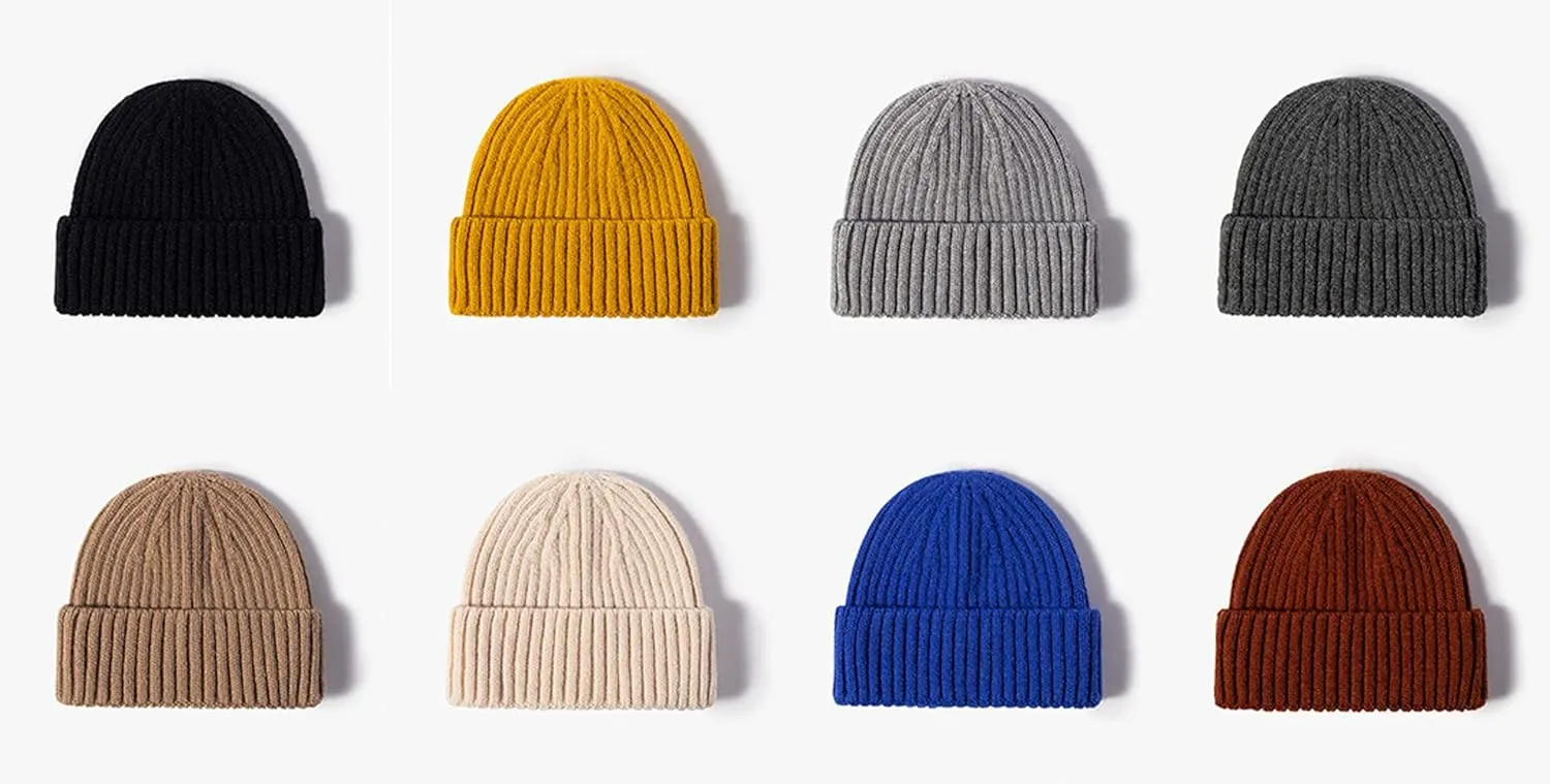 Cap Watch ten thoughtless Cap Hat Knit Bucket Hat Cap Soft Warm Winter Hat Skull Cap Ski Hat for men-185 Mens Beanies Hat 
