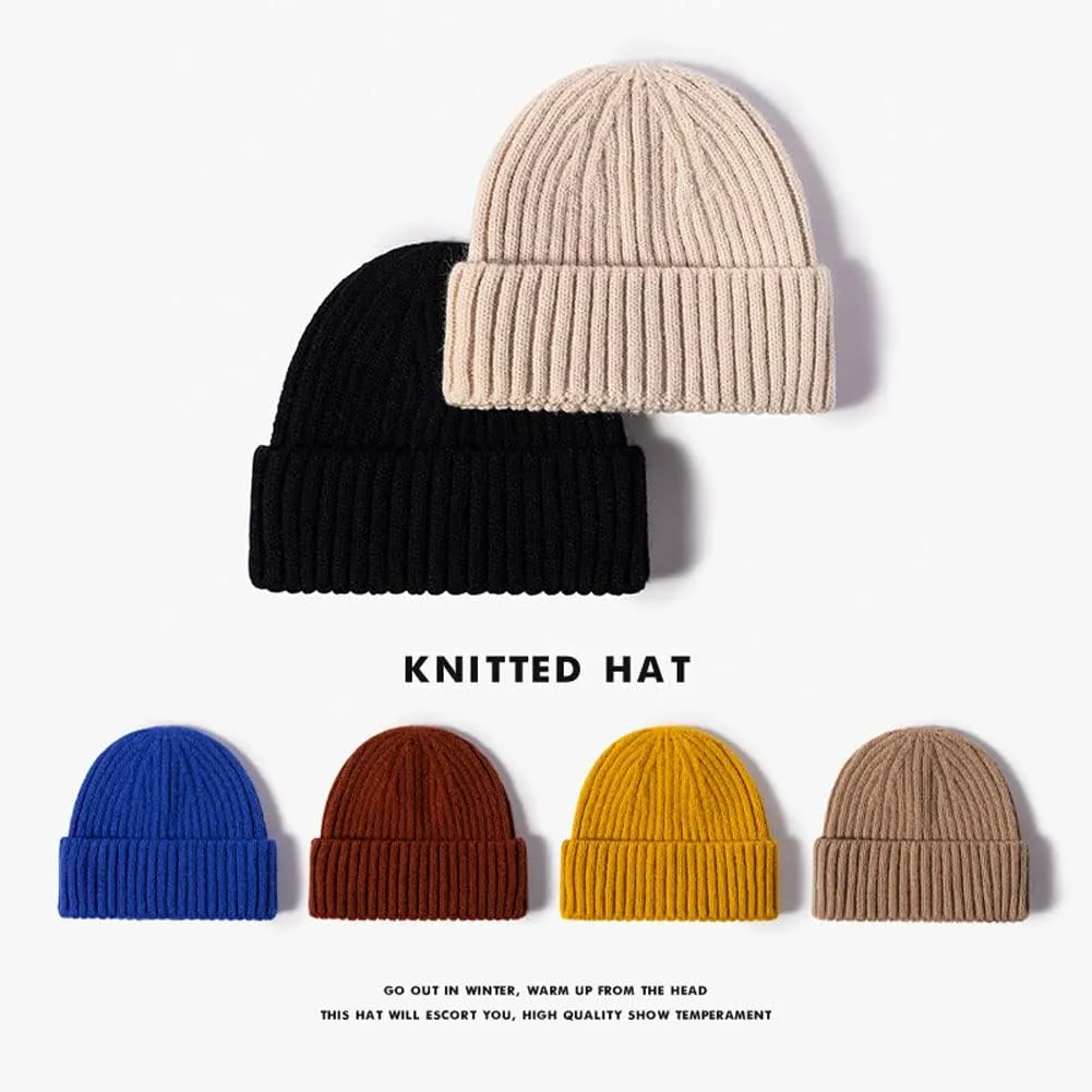 Cap Watch ten thoughtless Cap Hat Knit Bucket Hat Cap Soft Warm Winter Hat Skull Cap Ski Hat for men-185 Mens Beanies Hat 