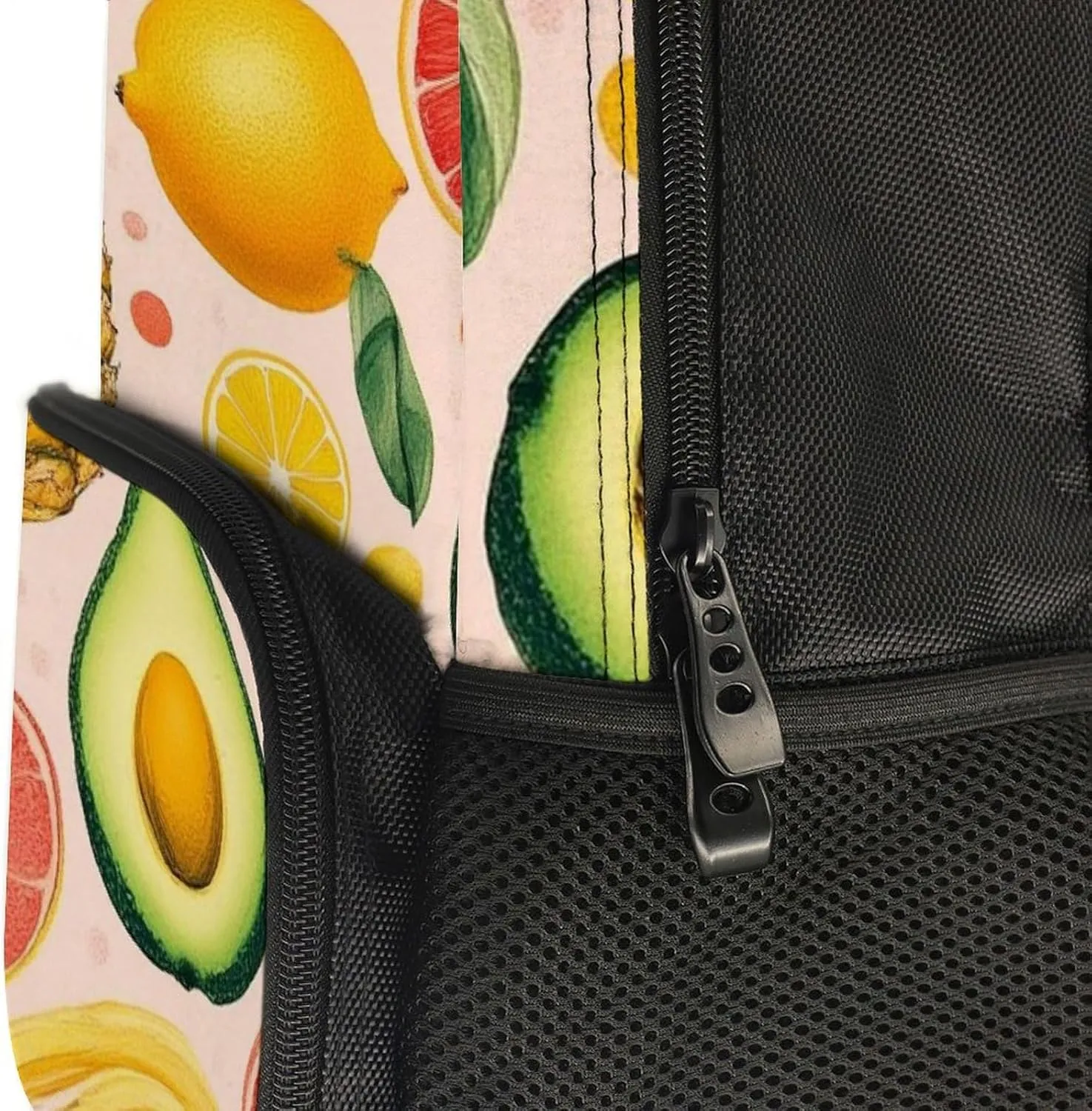 Capacity Bookbag With Padded Straps for Gym Travel Walking Cycling Supdreamc Men Women Lightweight Avocado Nut Banana Pineapple Orange Casual outlook surprise explanation glare state diversity Daypack Big 