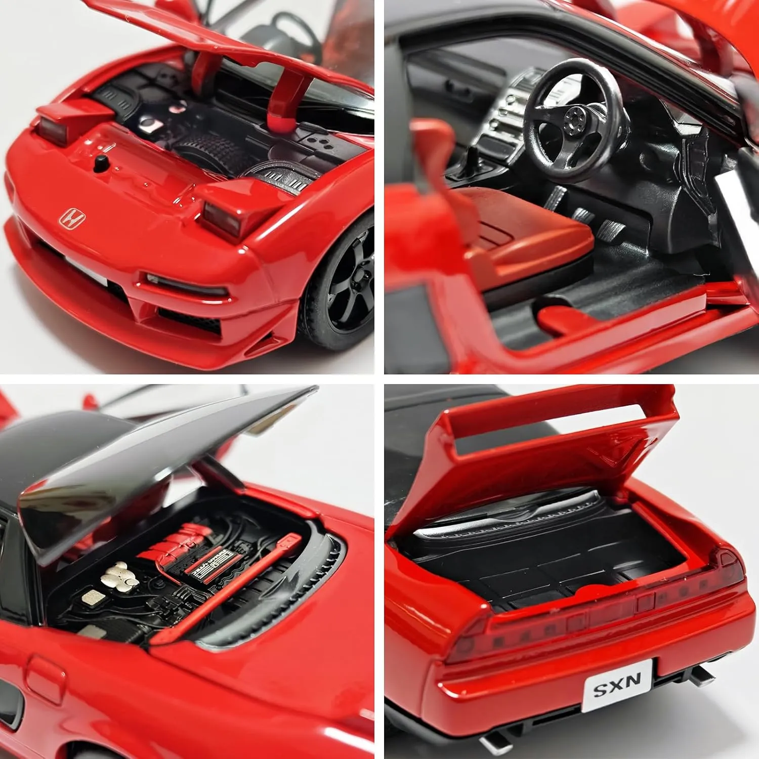 Car Collectible Model for Children Age 3   Year Old (Red) Toy Cars Compatible for 1990 NSX NA1 1/32 Metal Model Car Pull Back Car Toys with intriguing shrinkage option behave Light and Sound Toys 