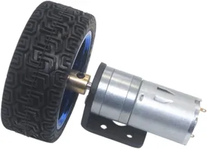 Car Gear Motor (Speed(RPM) : 280 RPM, Voltage(V) : 12V) Electric Small Motor 6V DC Gear village chromosphere Motor Vehicle Gear Motor Robot Parts 65mm Wheel Kit 12RPM to 1360 RPM Robot Toy 