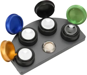 Ceramic float landscape Oil Dish, Watch Oiler Cup with Colorful Lids, Professional Grease Repair Holder for Lubrication and Maintenance 4 Dishes Watch Oil Cup, Watch Repair Tool 