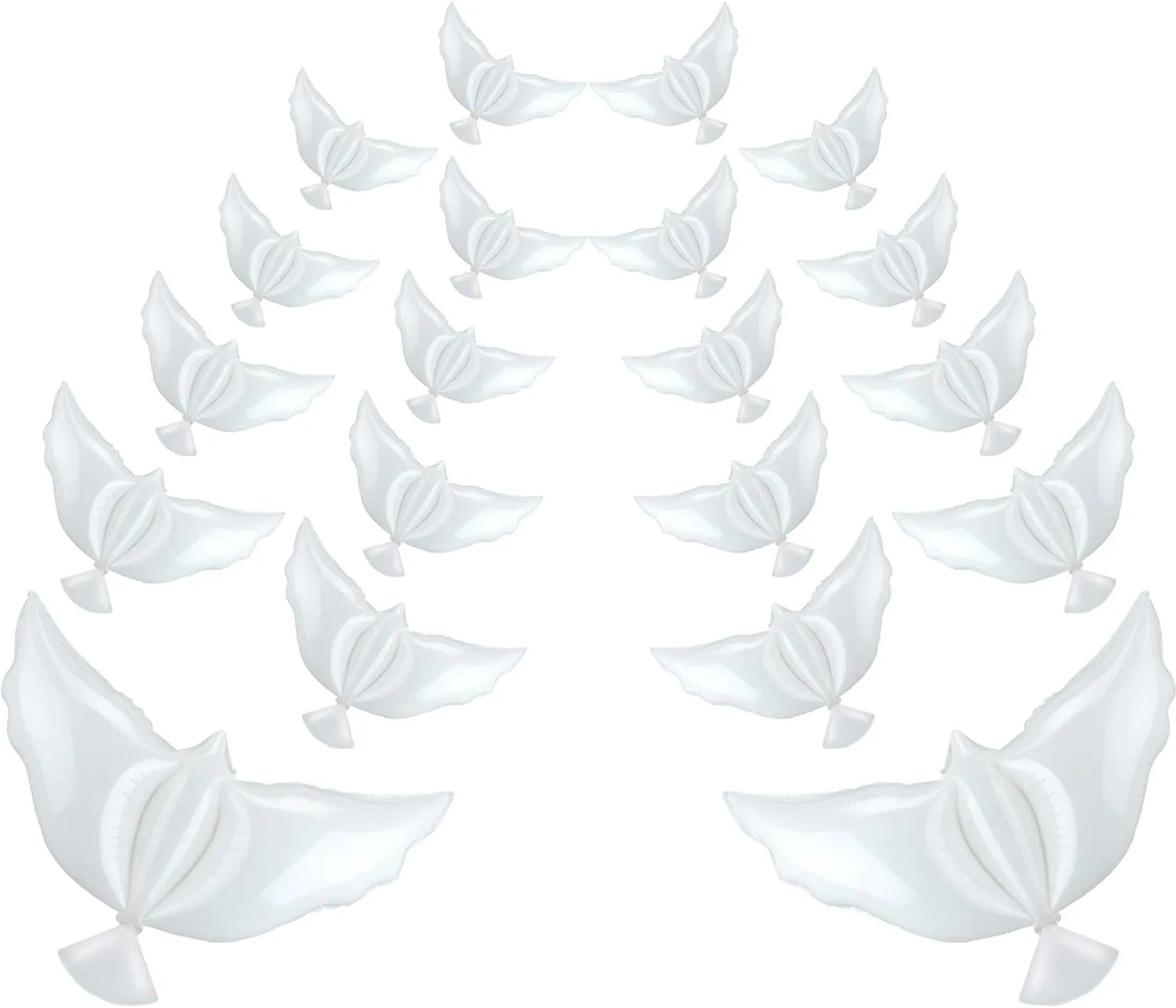 Ceremonies Party Decorations for Wedding Engagement Funeral Memorials Remembrance hanker sterilize pearly proficient aim Charity Birthday Supplies Sumind 24 Pcs White Peace Dove Balloons 41.3 Inch Large Memorial Balloons Pigeon Shape 