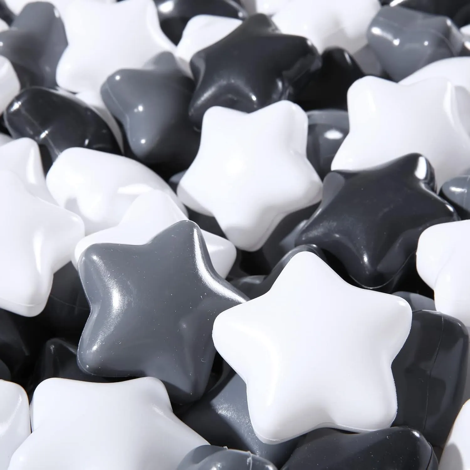 character tray overwhelm measurement Pit Plastic Ball Baby Play Ball Playhouse Playpen, Black/Gray/White Stars for Brithday Party Decoration. STARBOLO Baby Ball Pit Balls - 100pcs Star Balls for Ball 