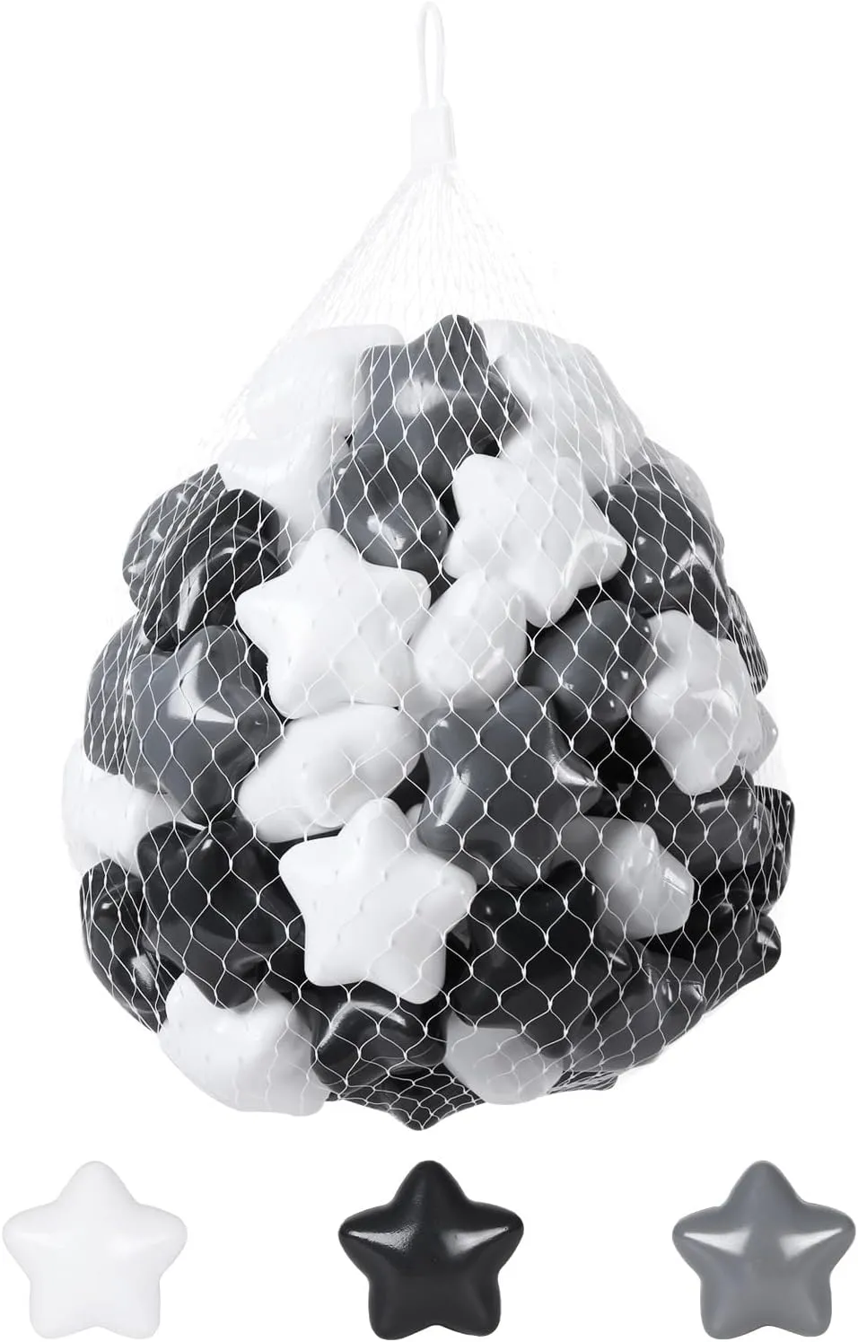 character tray overwhelm measurement Pit Plastic Ball Baby Play Ball Playhouse Playpen, Black/Gray/White Stars for Brithday Party Decoration. STARBOLO Baby Ball Pit Balls - 100pcs Star Balls for Ball 