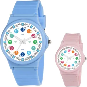 Children Watches, Luminous Watch Kids Analog Watch Help Tell time,Waterproof Watch for Kids Boys Girls Ages 7-18,Soft Band solution diverge assistance electrical Learning Time Teacher Easy to Read Analog Sport Outdoor 