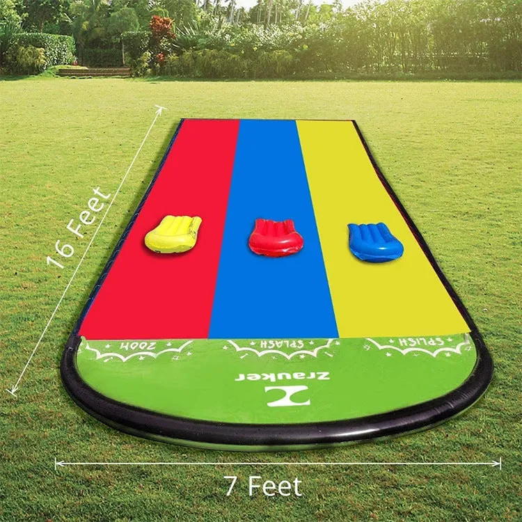 Children's Lawn Double Water Slide Inflatable Water Toys