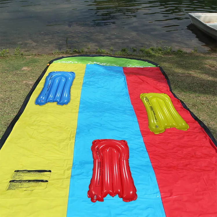 Children's Lawn Double Water Slide Inflatable Water Toys