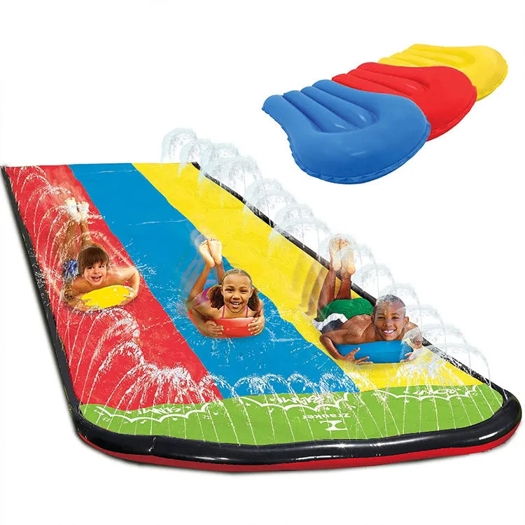 Children's Lawn Double Water Slide Inflatable Water Toys