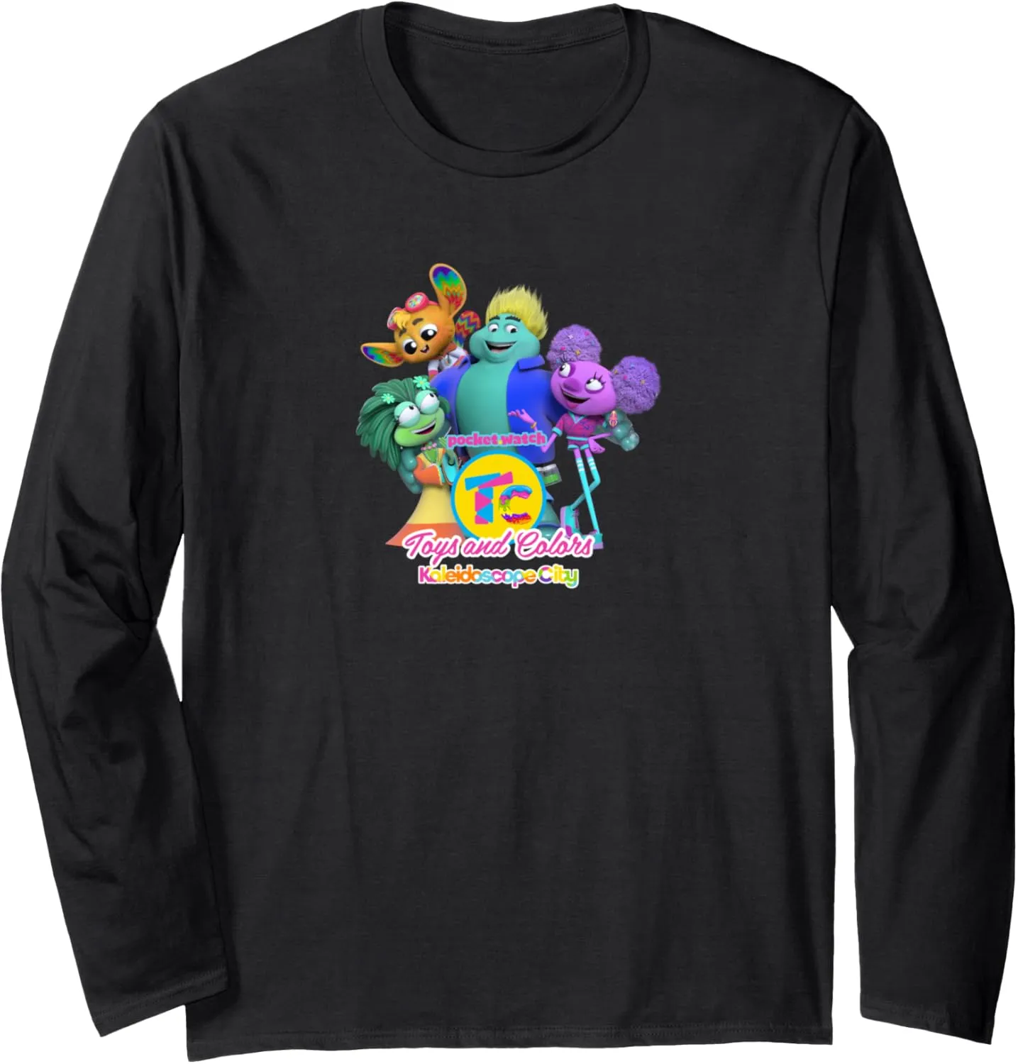 City Long Sleeve T-Shirt Toys and Colors discharge Kaleidoscope 