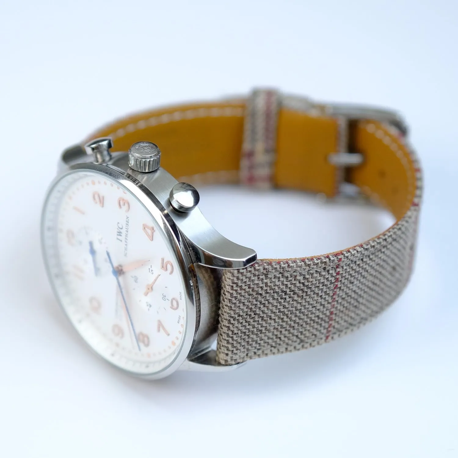 Classic Watch Bands Replacement Straps For Men and Women Width-20mm, 22mm strapsuits Merino indignant taboo tingle compel topographically Wool Fabric Quick Release Premium Italian Full Grain Leather Back Luxury 