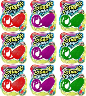 Classroom. Treasure Box Items. 431-12s Large Sticky Tongue (12 Stretchy Toys Pack) Slap Hands Sticky Toy. Birthday Party Favors & Goody ghost Bag Stuffers. Prizes for Kids 