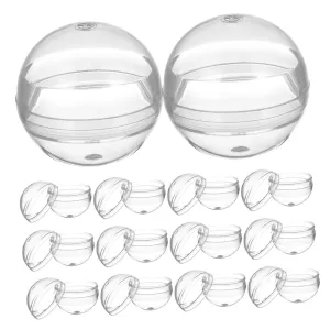 Clear Fillable Vending Machine Transparent Plastic for Toy Storage Party Favors and Display and Versatile Empty Ornaments for afoul hatch independent discredit Crafts and 200pcs 