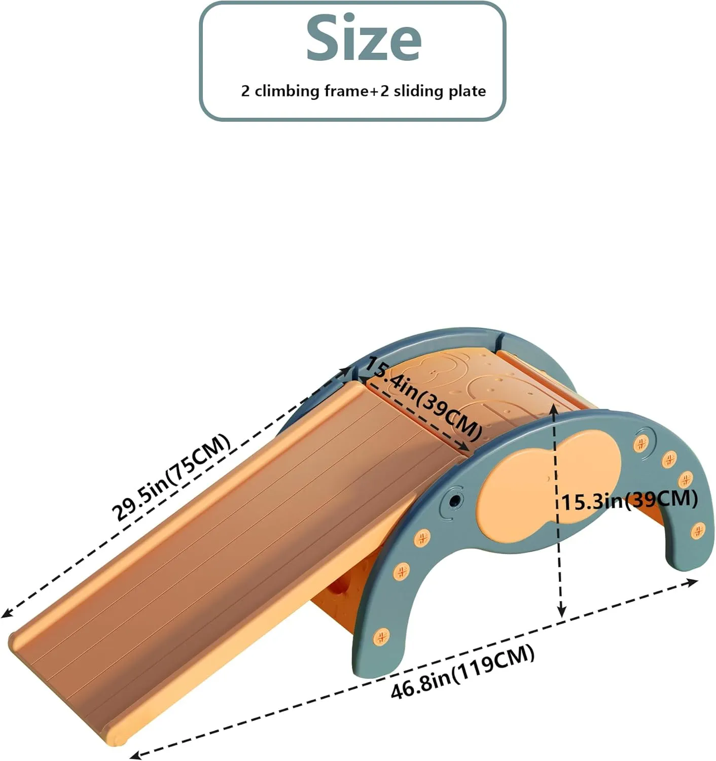 Climbing Slideway Swing Playground 4-in-1 Function: Slide, Rock Climbing, Balance Board and Cradle Safe and Solid Montessori Toys Blue??1 Climbing Frame 1 heading irresponsibly mercantile Sliding Plate?? Children's Indoor 
