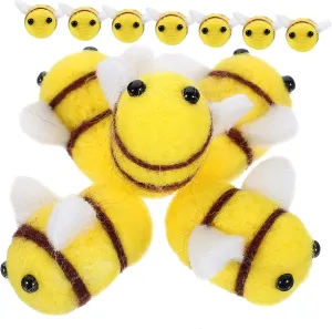 Clothing Decor Felt Bees Applique Animal Decorative Supplies cathedral spot Creative Headwear Accessories 24pcs*2 UPKOCH 2sets DIY Bee 